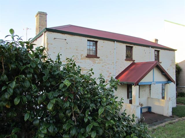 South west front elevation  and landscaping