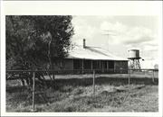 Angled front elevation of building