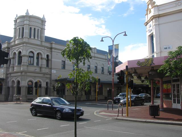Rokeby Road, Hay Street intersection elevation