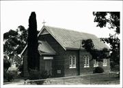 Front corner elevation of church