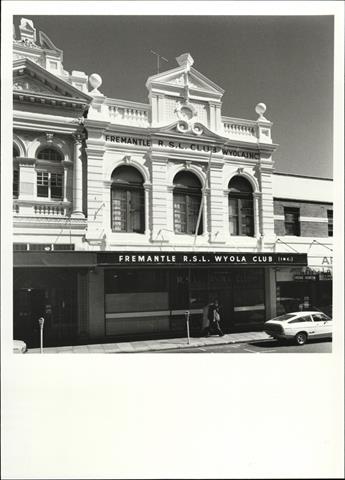 Front elevation of the Fremantle R.S.L. Club