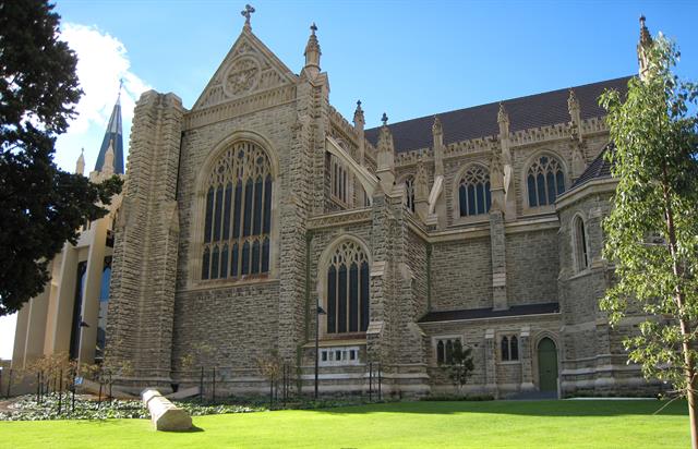 Front view St Marys Cathedral