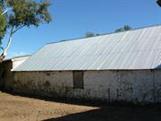 Shearing shed reroofed - south side