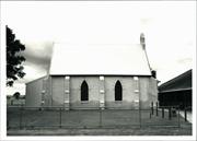 Rear elevation of church