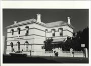 Corner elevation of building