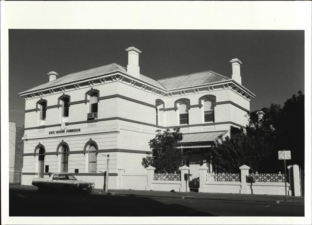 Corner elevation of building
