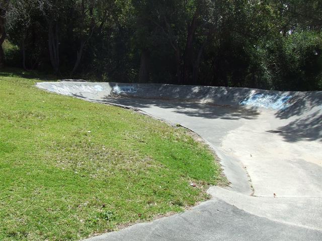 View of bowl at end of run