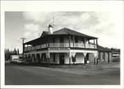 Front corner elevation of building
