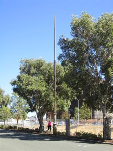 View across Arthur Street, looking north