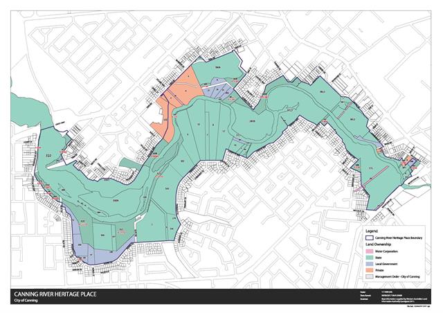 Canning River Regional Park land ownership