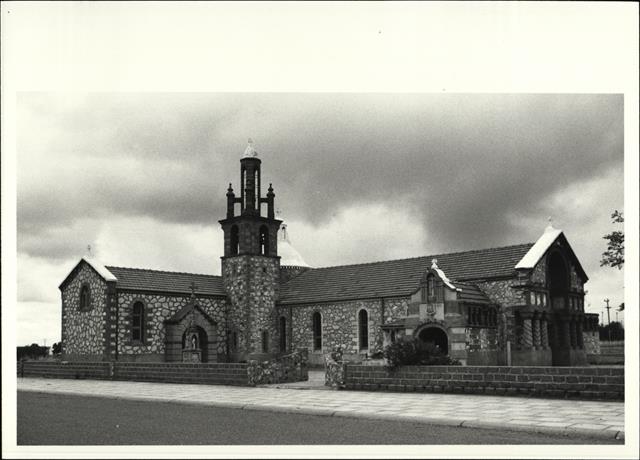 North west elevation of church