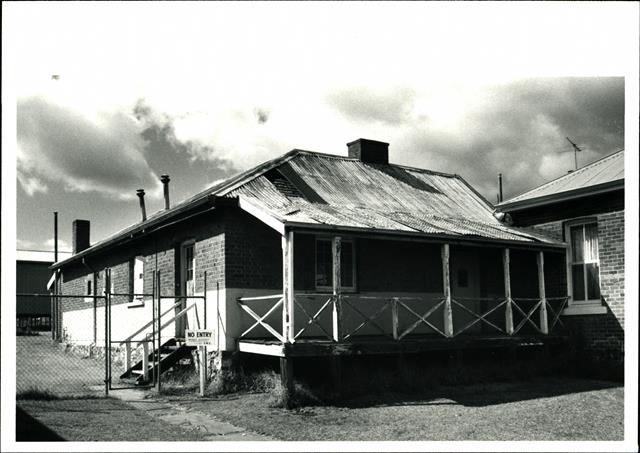 Front elevation showing the right hand wing of the building