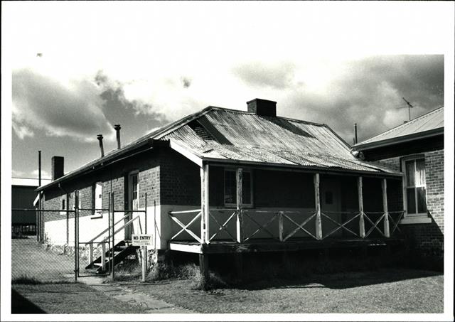 Front elevation showing the right hand wing of the building