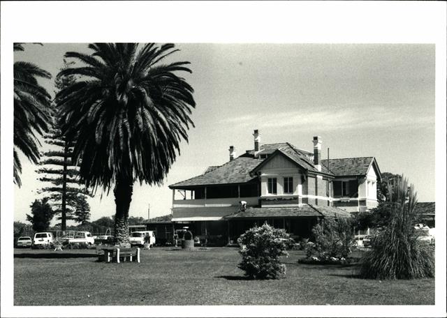 Front elevation showing house and surrounds
