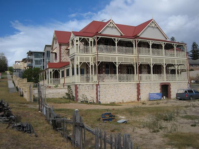 Western elevation overlooking the Indian Ocean