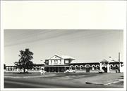 Angled front elevation of building