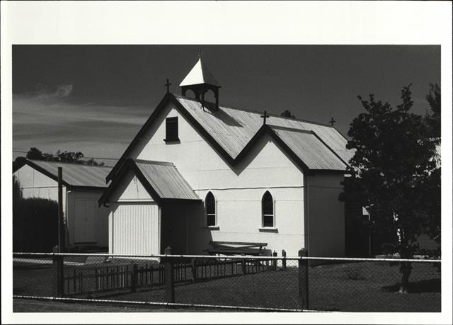 Corner elevation of building