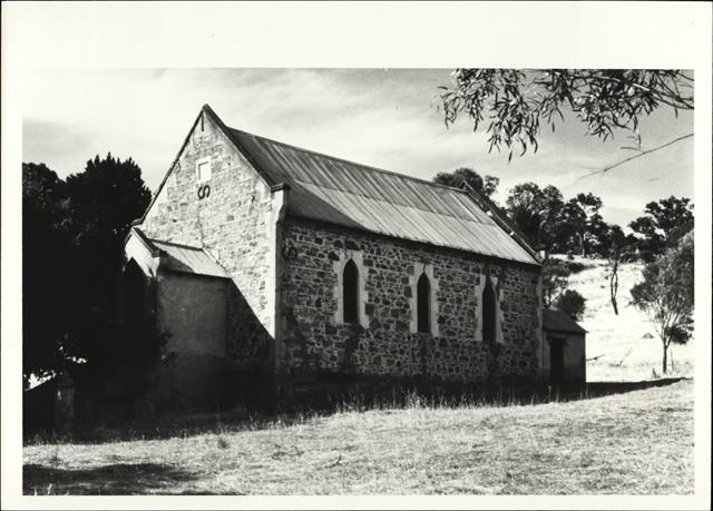 Right corner elevation of church