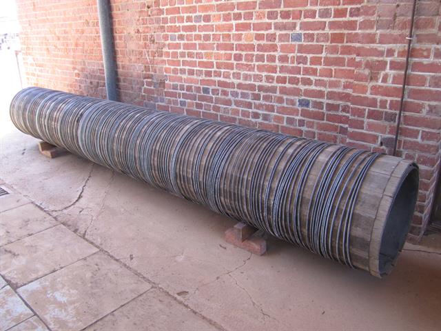 No. 3 Station Cunderdin - remnant portion of timber stave pipe