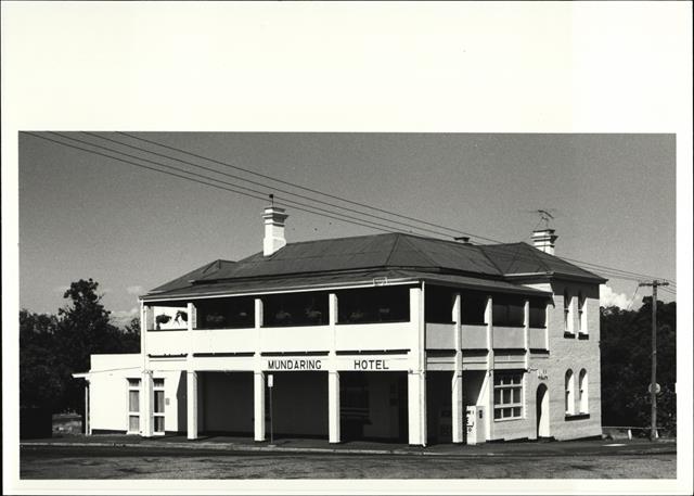 Front corner elevation of building