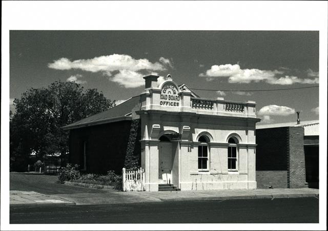 Front corner elevation of Road Board Offices