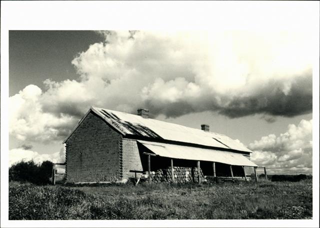 Rear corner elevation of building