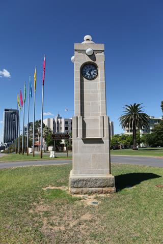 Edith Dircksey Cowan Memorial, Western face