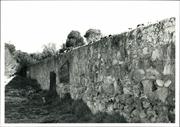 Section of the former limestone perimeter wall