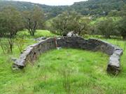 Stone dam - view north (towards river)