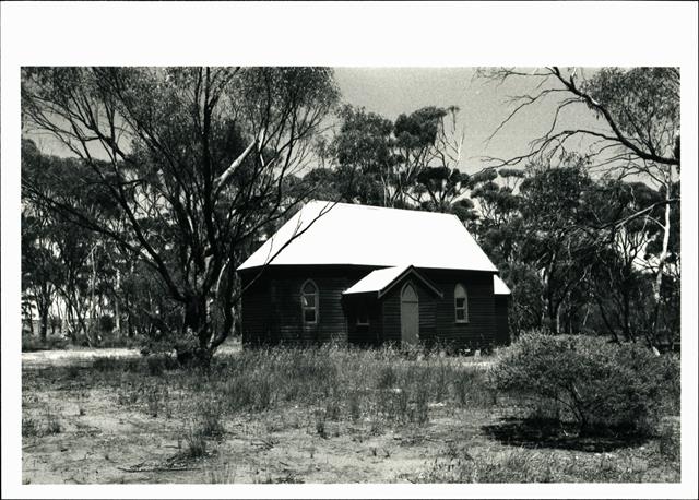 Left side elevation of church