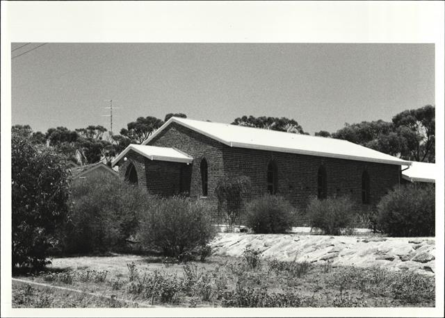 Right corner elevation of church