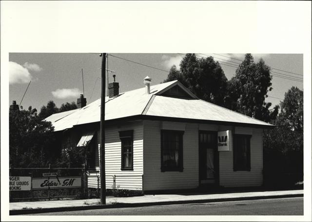 Left corner elevation of building from Fowler Street