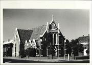 Front corner elevation of church