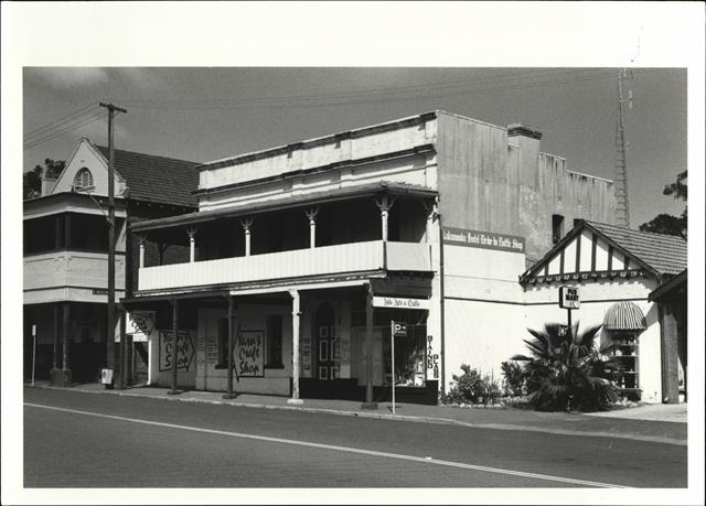 Corner elevation of original building