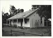 Right corner elevation of schoolhouse