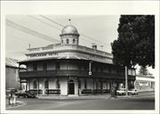 Corner elevation of building