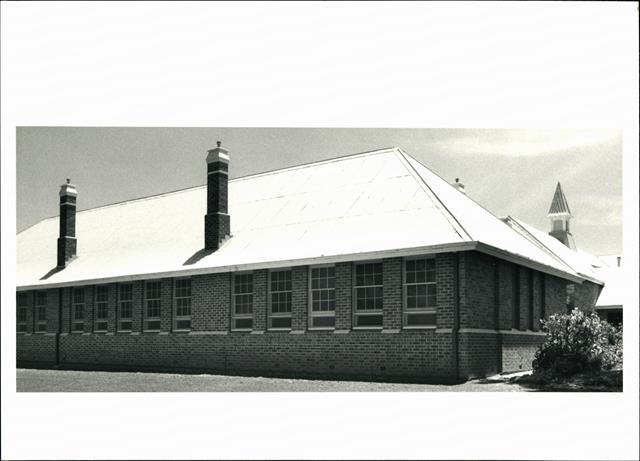 South West corner elevation of school building