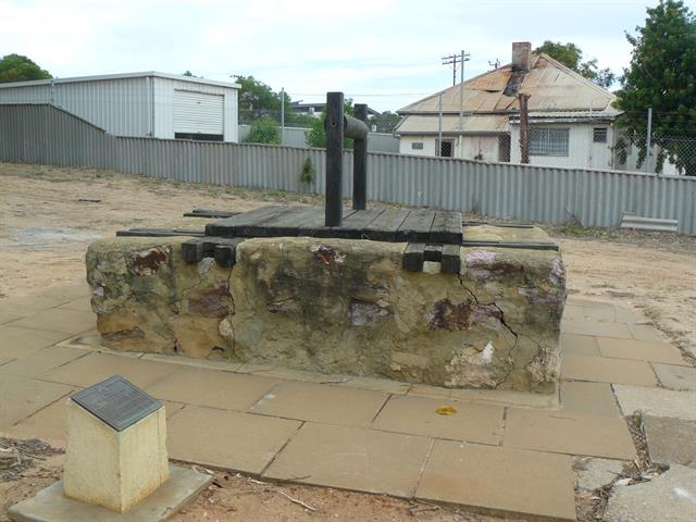 Two Mile Well - railway cottage in background