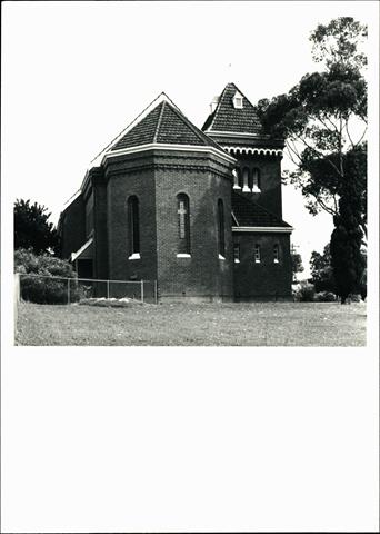 Eastern elevation of church