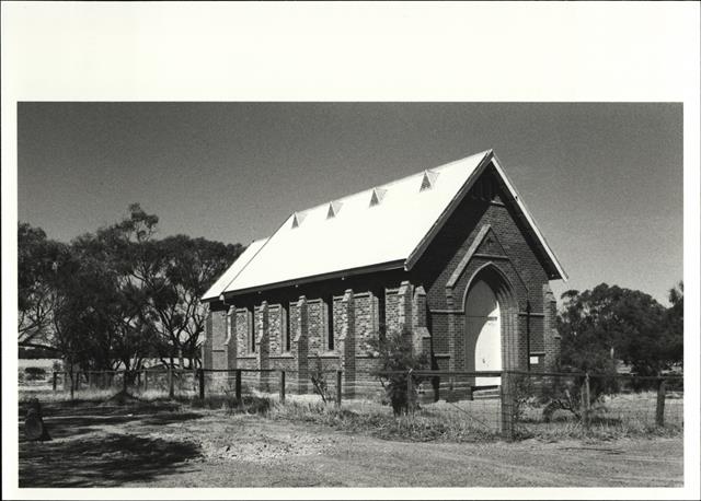 Corner elevation of building