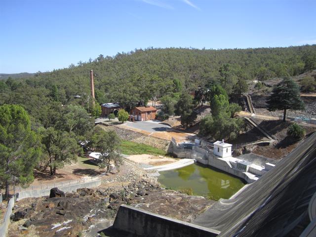 No. 1 Station Mundaring and Mundaring Weir spillway