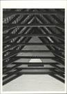 Interior view of church showing detail of rafters, purlines & beams