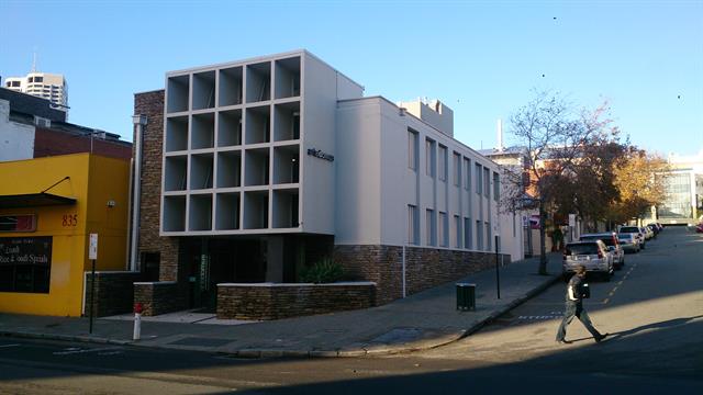 View of Front Facade Across Wellington St