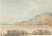 Lockyer watercolour of KGS settlement 1827