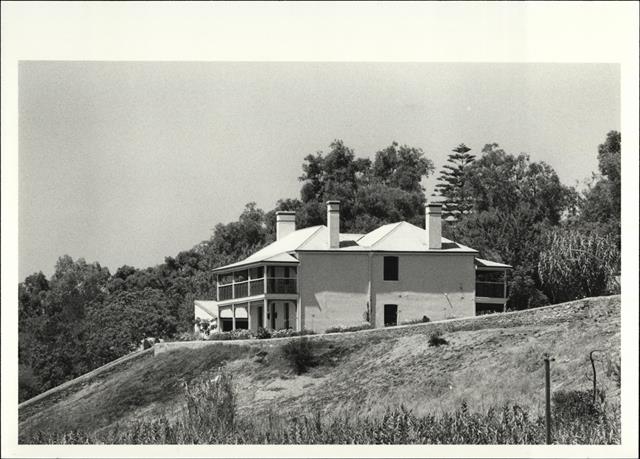 Angled side elevation of building from North
