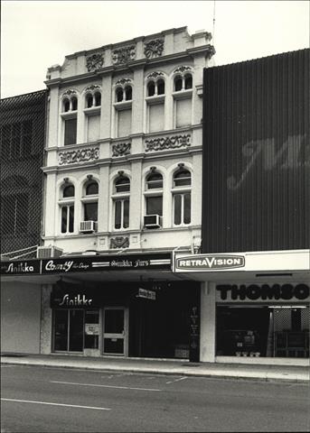 Front elevation of building façade