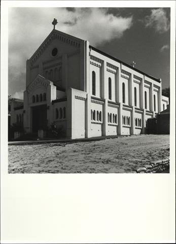Right corner elevation of church