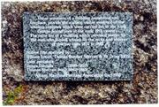 Detail of granite plaque