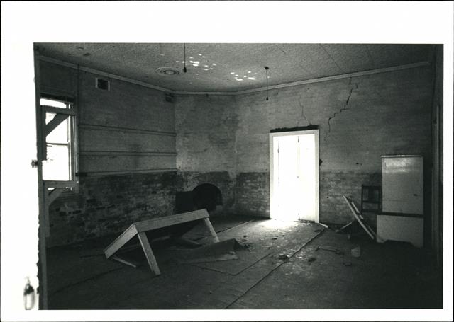 Interior from front wall