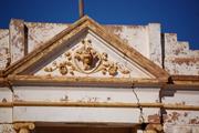 Detail of pediment showing cracking